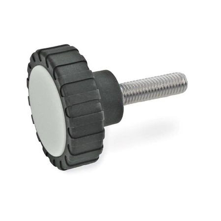 J.W. Winco GN7336-42-M8-40-NI Knurled Knob Plastic 7336-42-M8-40-NI